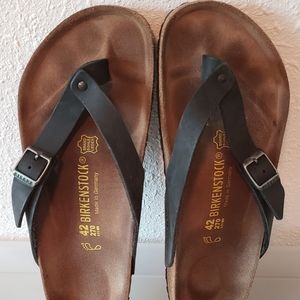 Birkenstock Leather Flip Flops